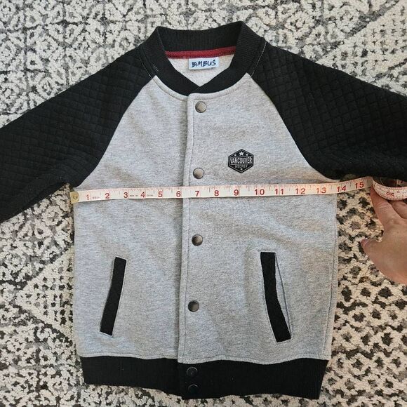 Bimbus Boys Vancouver Hockey Bomber Jacket Size 6-7 - Picture 6 of 9
